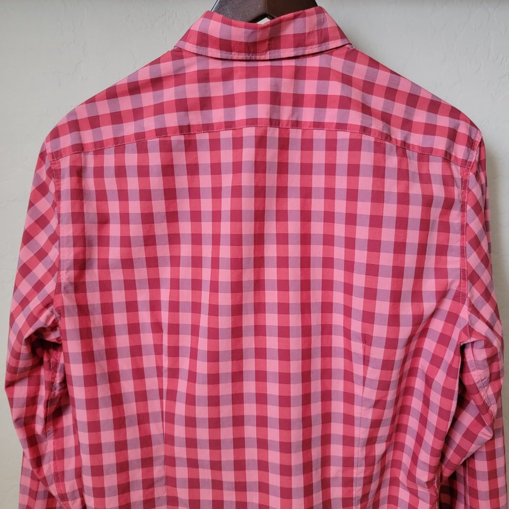 Paul Smith Button Up Red Gingham Plaid Shirt - Picture 12 of 16